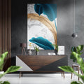 Feathers Brushed Aluminium Dibond Wall Art