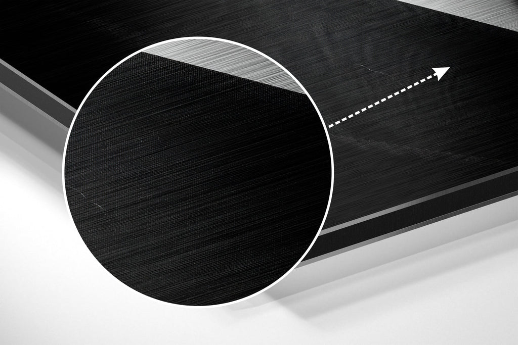 Smoke Brushed Aluminium Dibond Wall Art