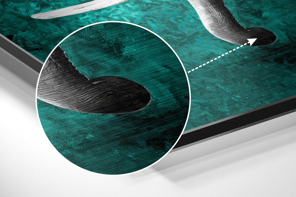 Elephant Brushed Aluminium Dibond Wall Art