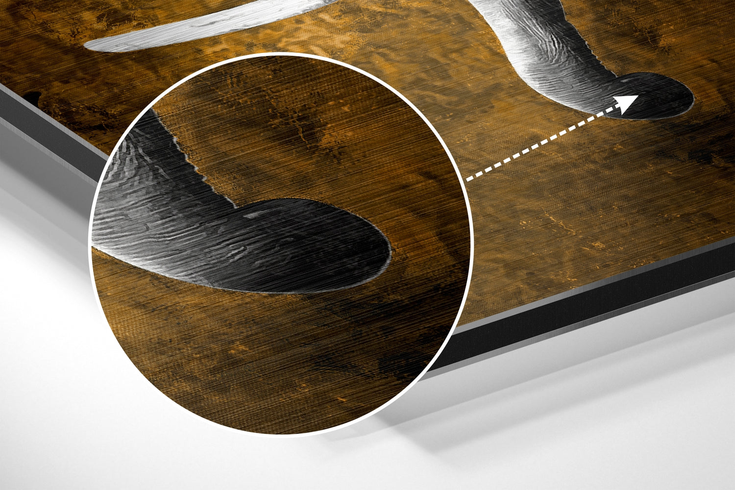 Elephant Brushed Aluminium Dibond Wall Art
