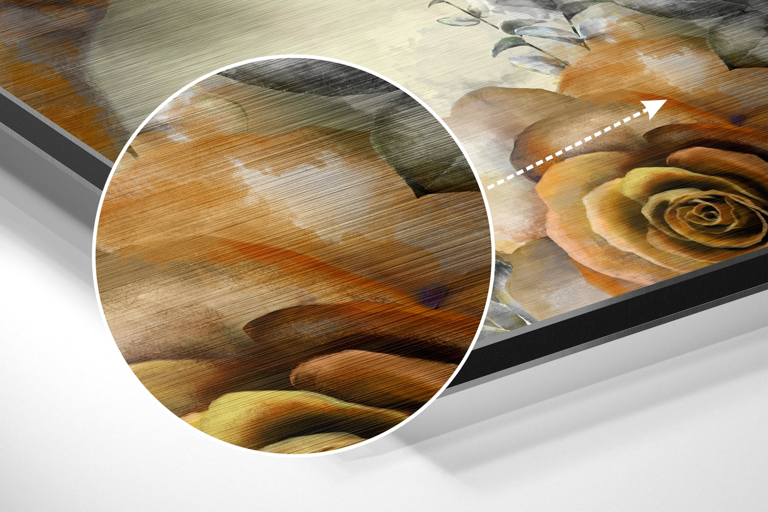 Beauty Brushed Aluminium Dibond Wall Art