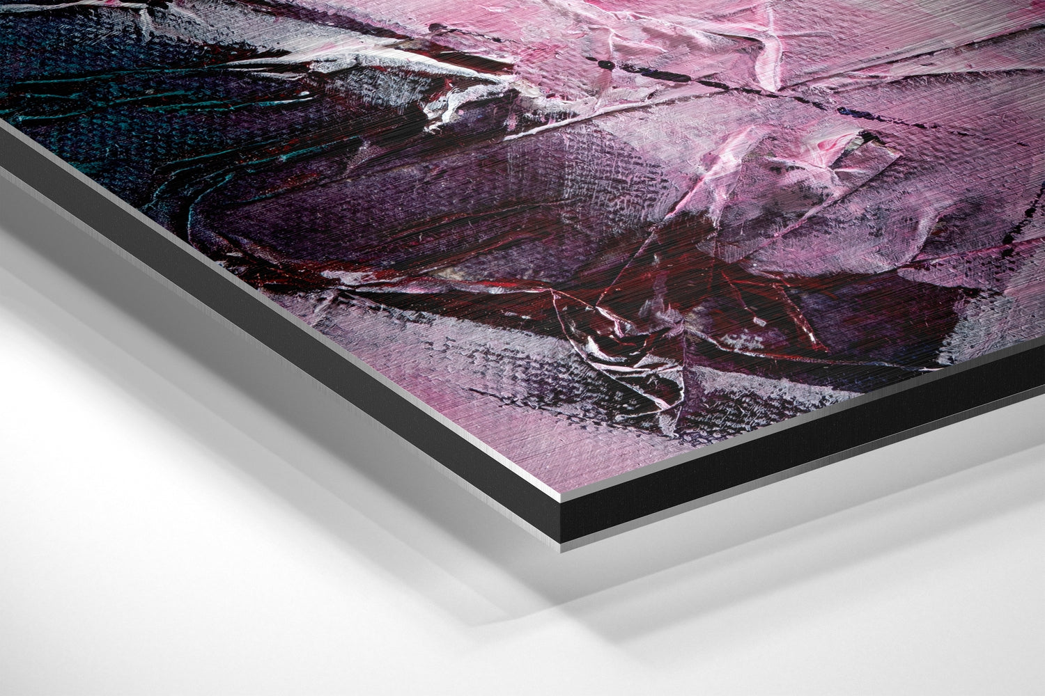 Abstract Brushed Aluminium Dibond Wall Art