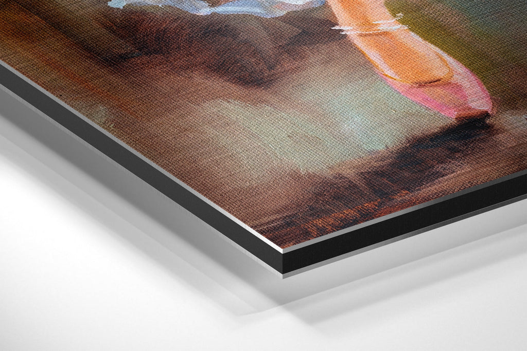 Ballerina Brushed Aluminium Dibond Wall Art