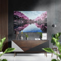 Lake View Brushed Aluminium Dibond Wall Art