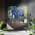 Abstract Elephant Brushed Aluminium Dibond Wall Art