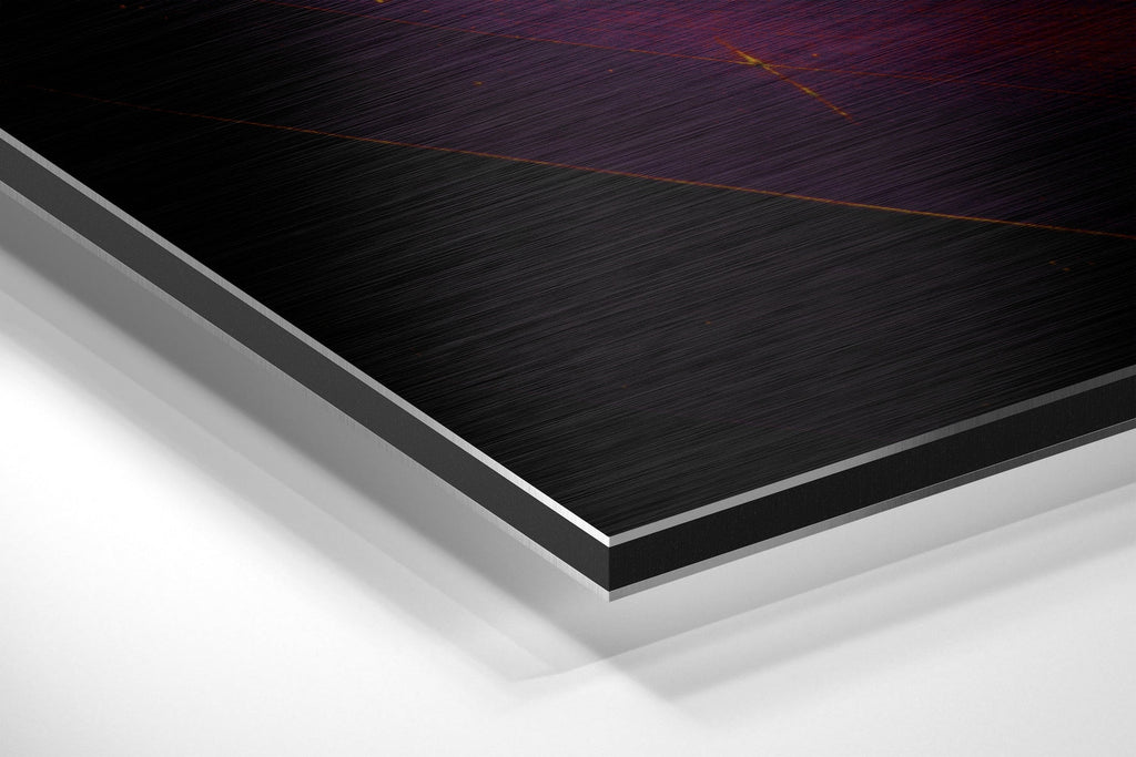 Leaf Brushed Aluminium Dibond Wall Art