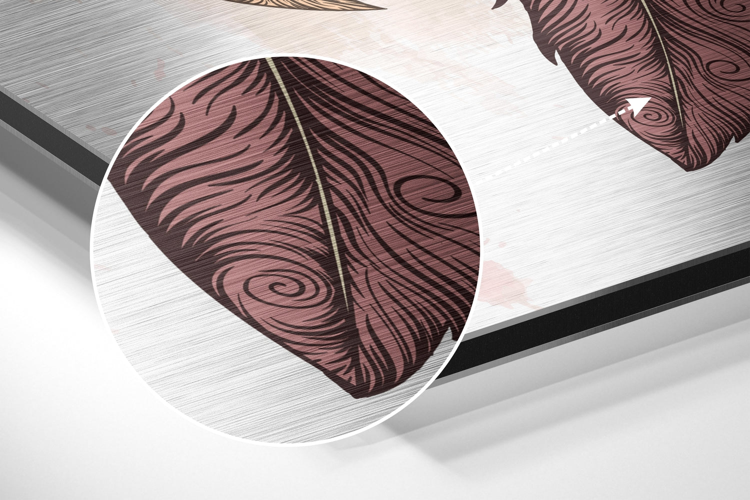 Dream Catcher Brushed Aluminium Dibond Wall Art