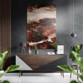 Abstract  Brushed Aluminium Dibond Wall Art