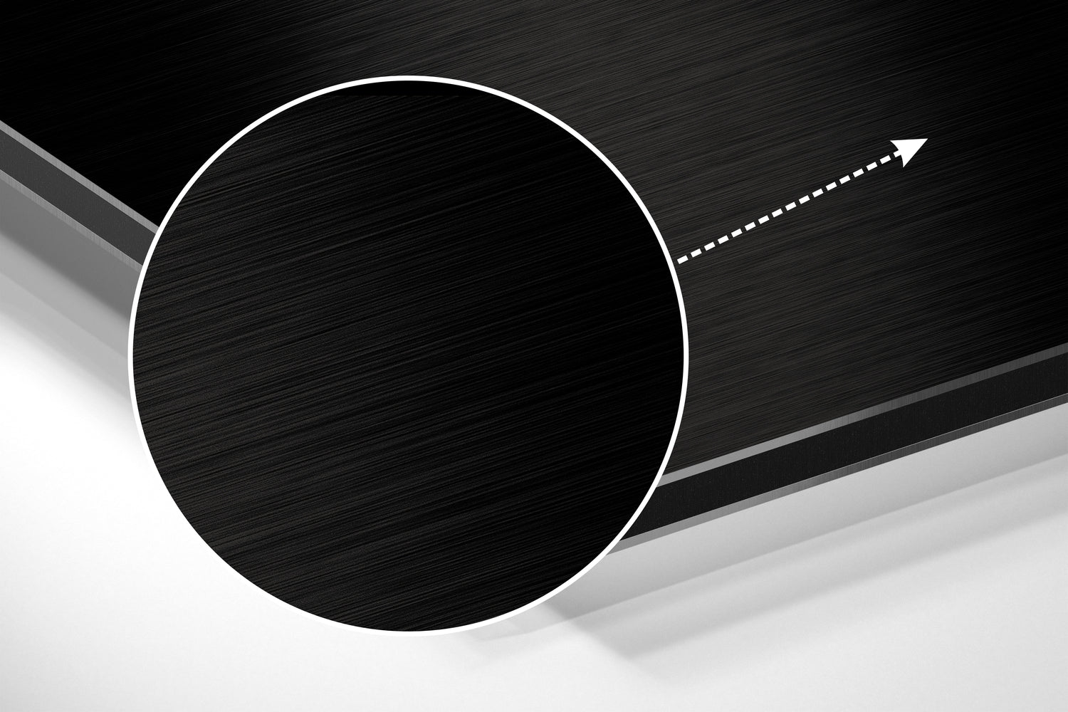 Smoke Brushed Aluminium Dibond Wall Art