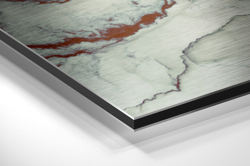 Marbleous Brushed Aluminium Dibond Wall Art