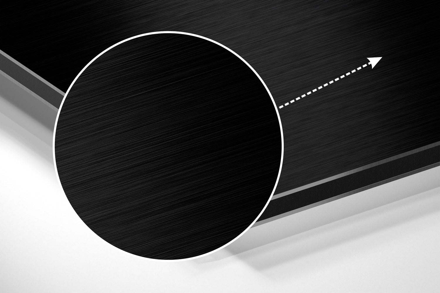 Cat in the Dark Brushed Aluminium Dibond Wall Art