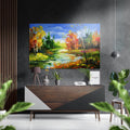 Lake View Brushed Aluminium Dibond Wall Art