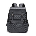 Large Capacity Travel Leisure Plaid Backpack