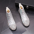 Men's Rhinestone Middle Top Martin Boots