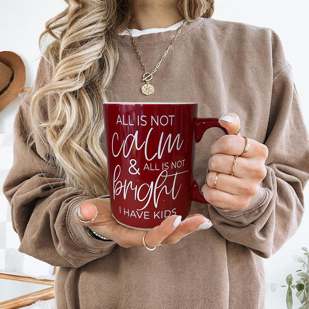 Christmas Ceramic Coffee Mug Double-Sided Snarky Holiday Gift Funny Santa Mug