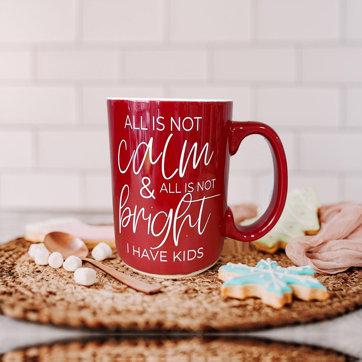 Christmas Ceramic Coffee Mug Double-Sided Snarky Holiday Gift Funny Santa Mug