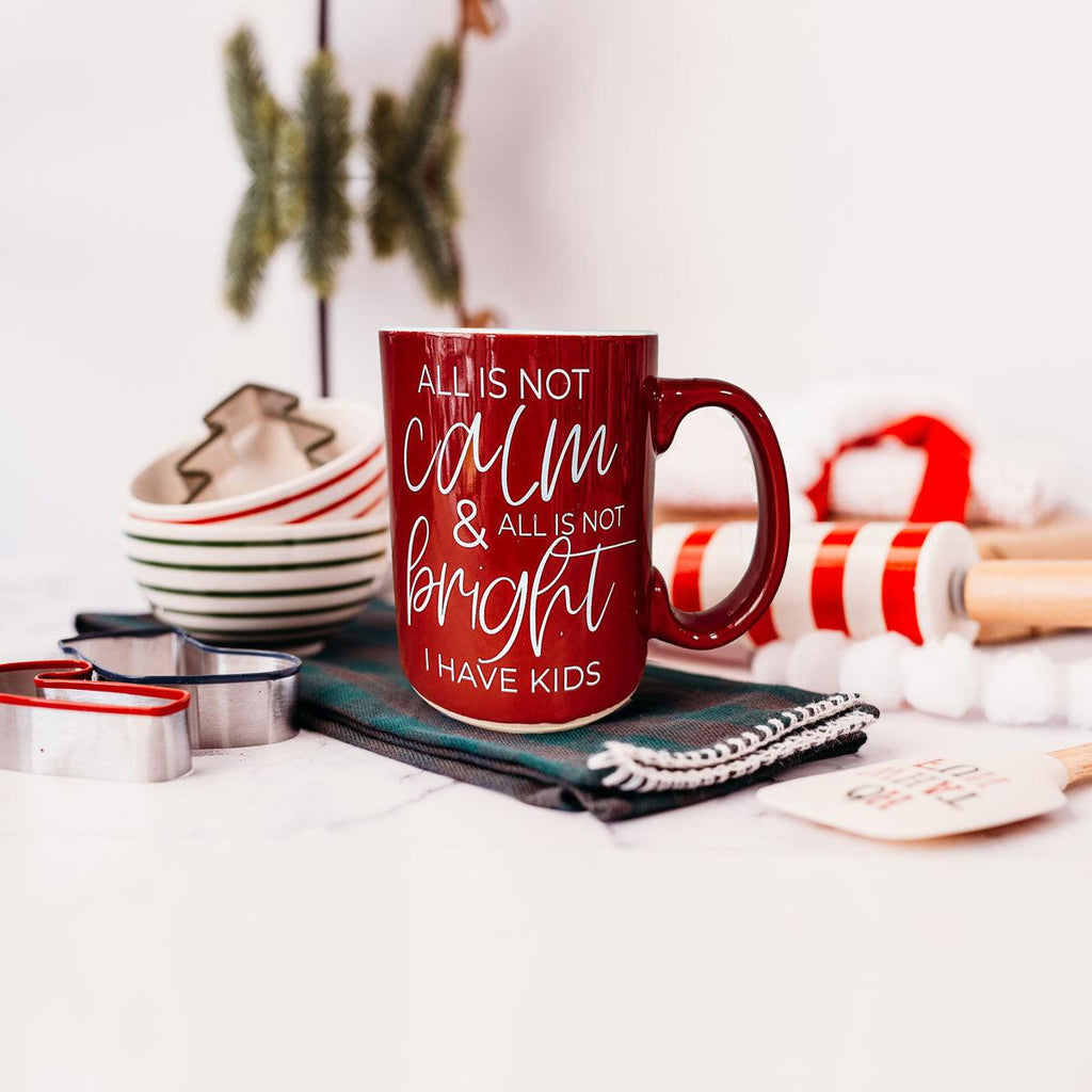 Christmas Ceramic Coffee Mug Double-Sided Snarky Holiday Gift Funny Santa Mug