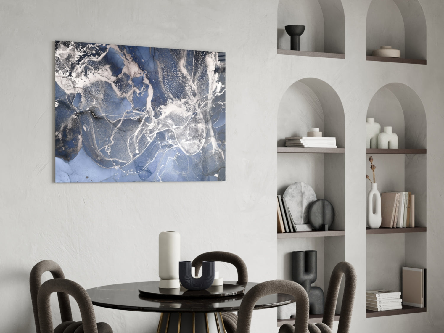 Abstract Glass Wall Art