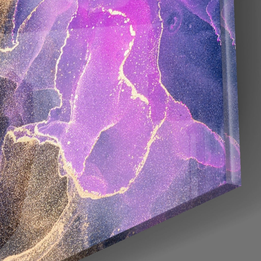 Abstract Depth Glass Wall Art