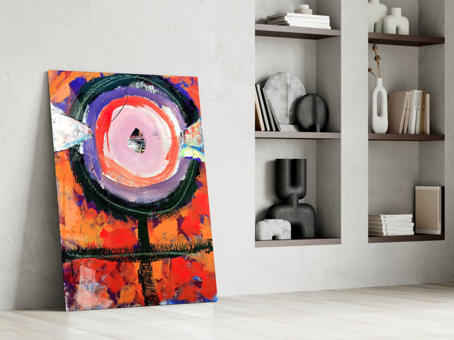 Abstract Glass Wall Art