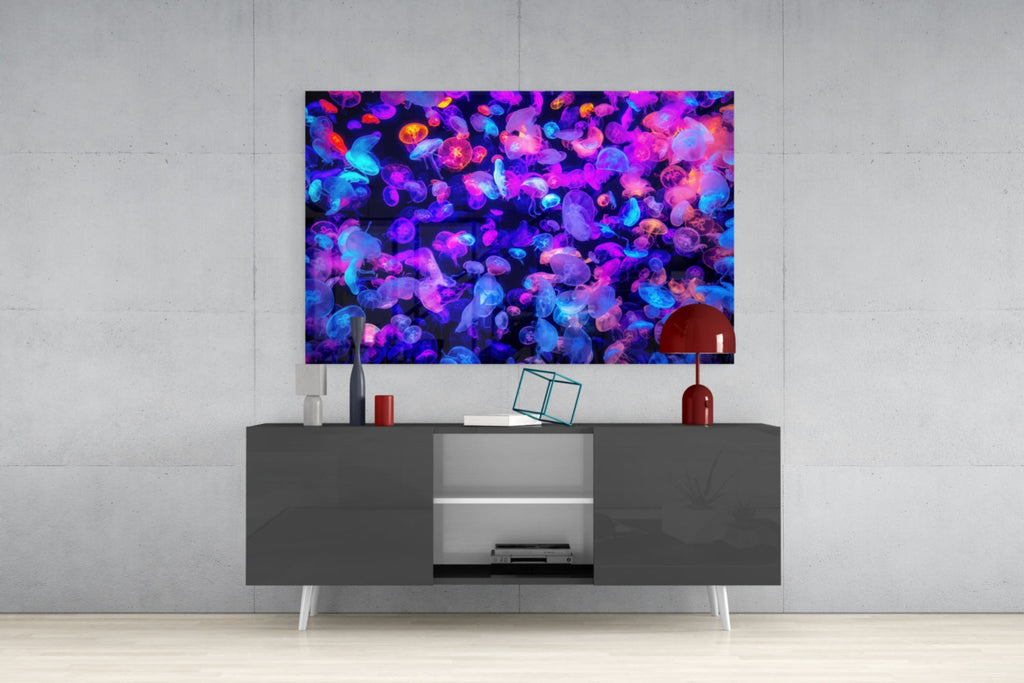 Jellyfish Glass Wall Art