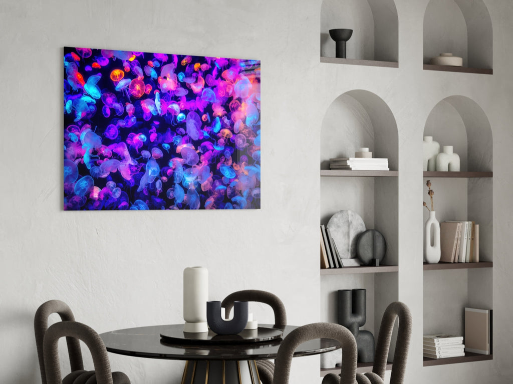 Jellyfish Glass Wall Art