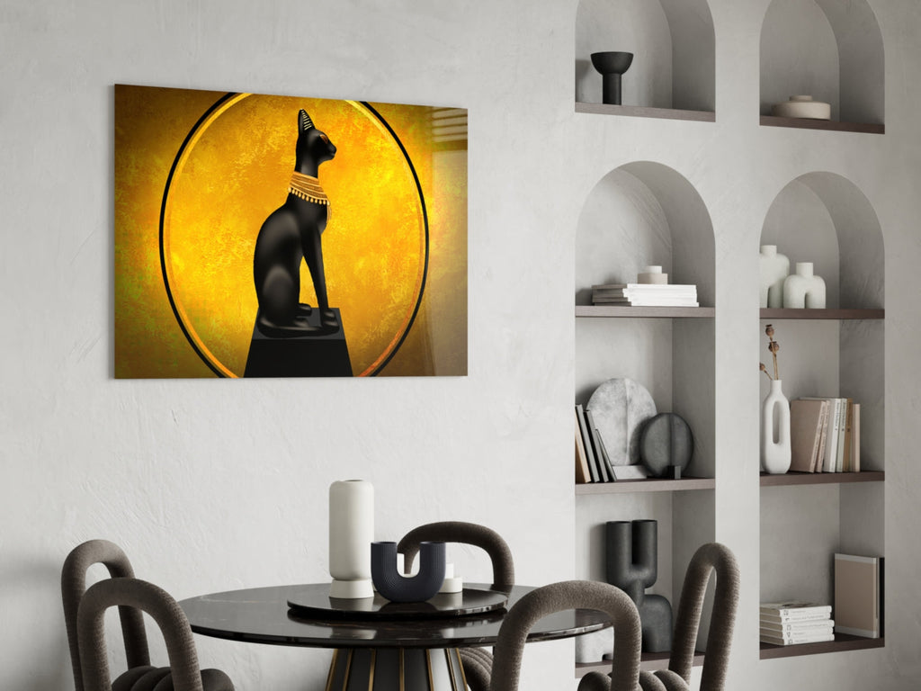 Cat Glass Wall Art