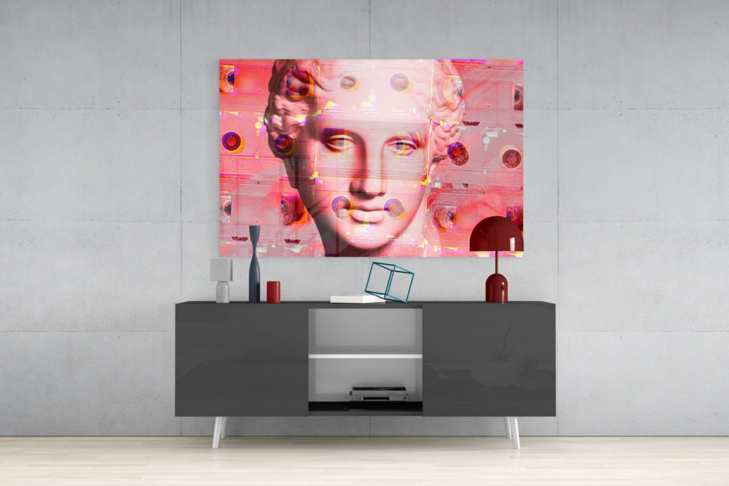 Sculpture Glass Wall Art