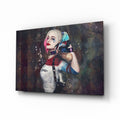 Harley Quinn Glass Art