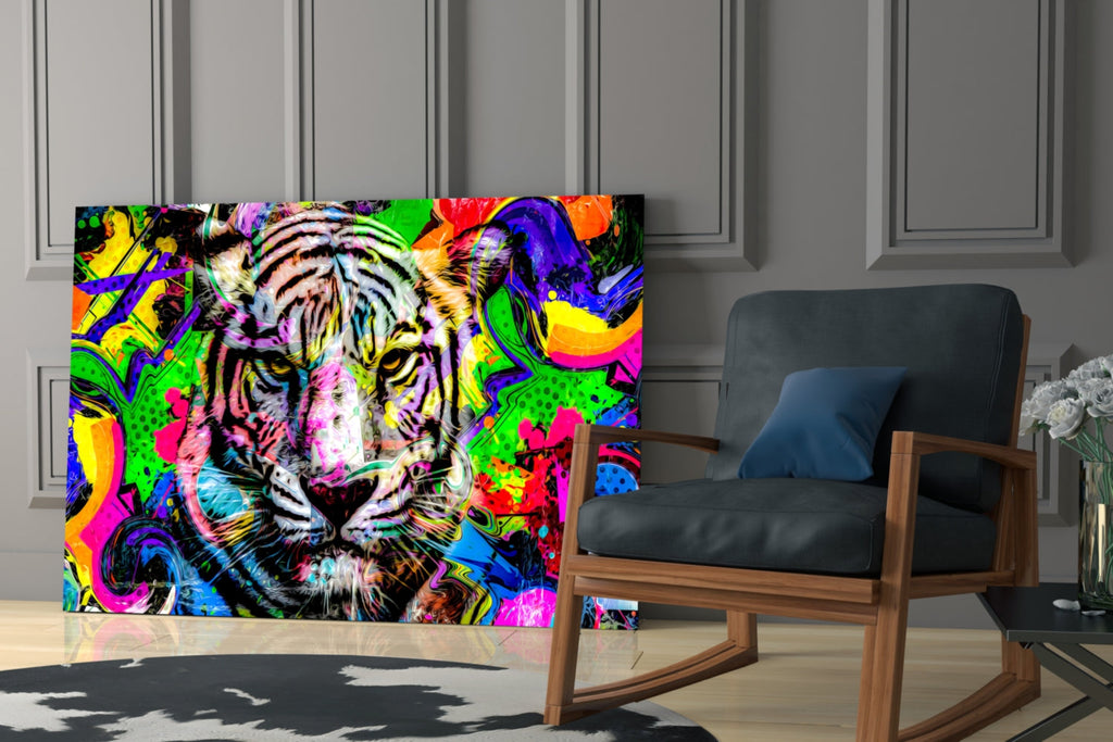 Eye of the Tiger Glass Wall Art