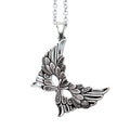 Carnival Masquerade Mask Necklace Silver Plated Pendant