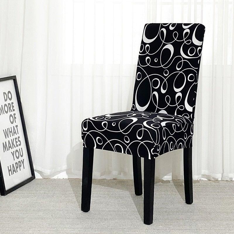 Chair Covers For Dining Room Stretch Spandex Removable Washable Anti-dust Seat Slipcover Multicolor  Chair covers  Chair Covers For Dining Room With Printed Patterns Easy Slip-on Stretchy Dining Room Chair Covers