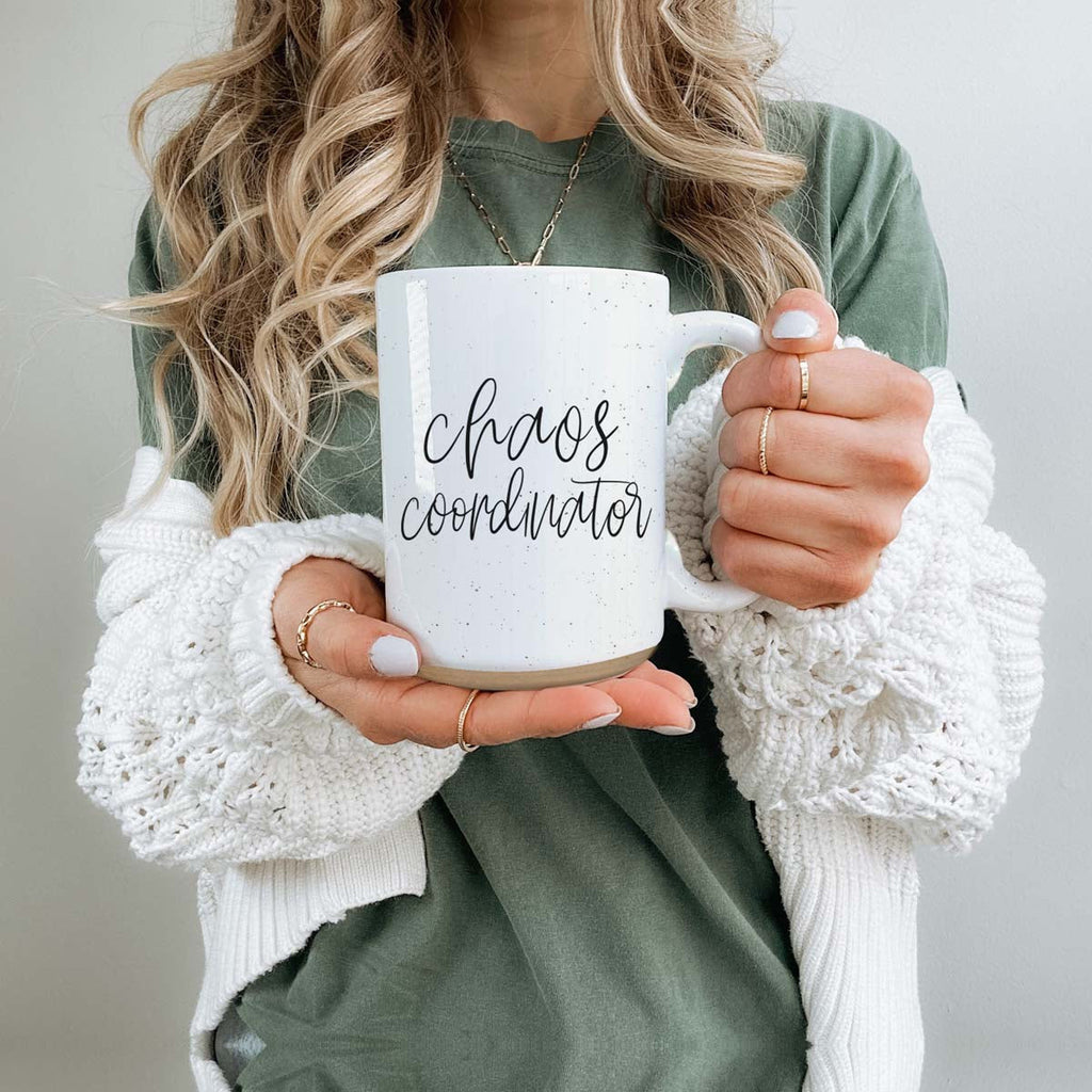 Chaos 16oz Ceramic Coffee Mug Funny Chaos Coordinator Mug For Busy Parents And Office