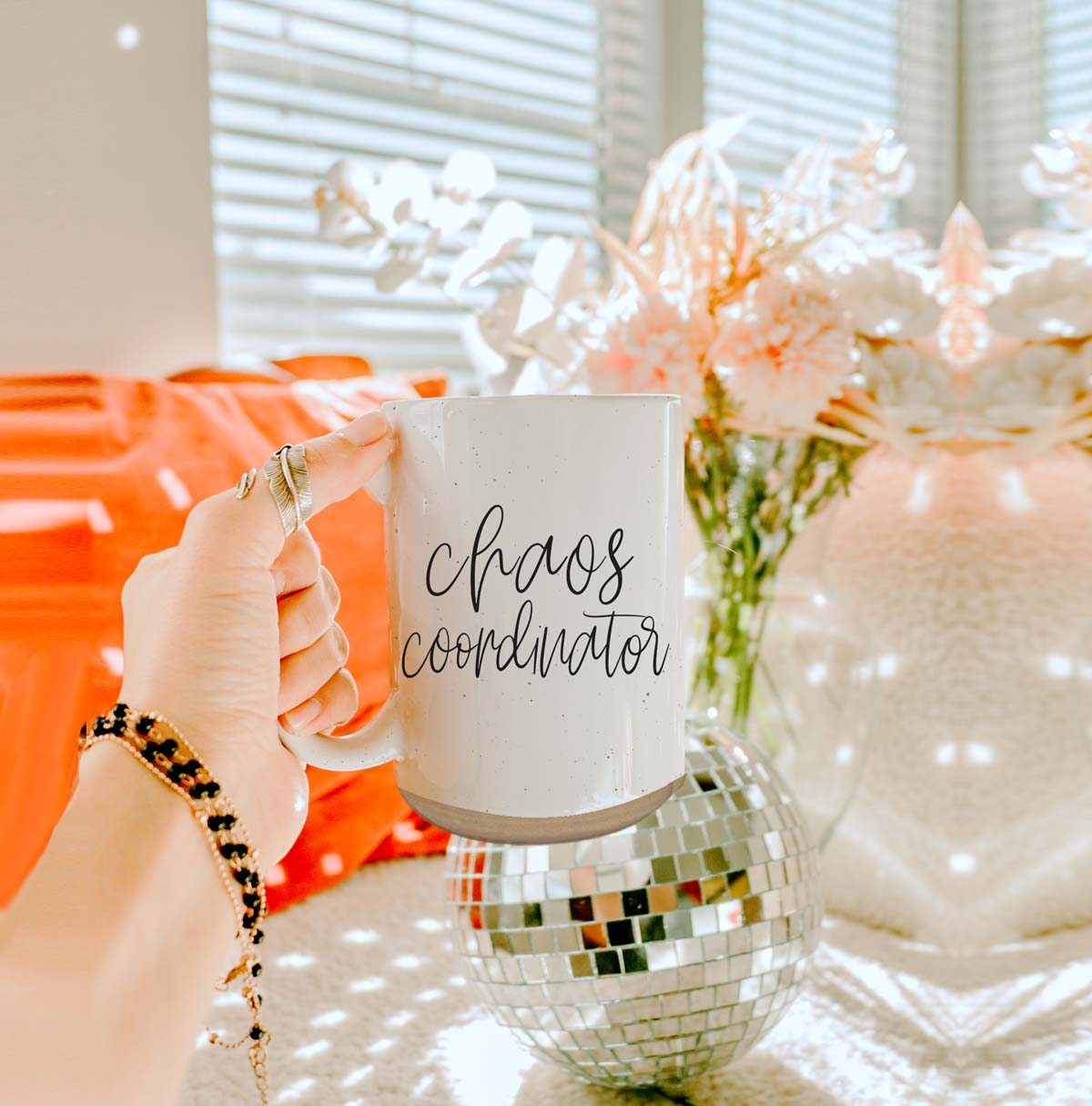 Chaos 16oz Ceramic Coffee Mug Funny Chaos Coordinator Mug For Busy Parents And Office
