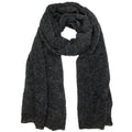 Charcoal Alpaca Scarf Oversized Ultra Plush Lightweight Warm Soft Thermal Wrap