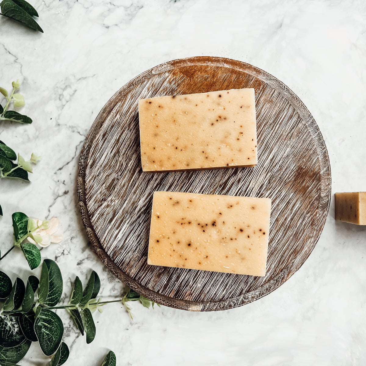 Cinnamon Latte Soap Bar - Spicy Cinnamon Coffee Scent With Coffee Grounds