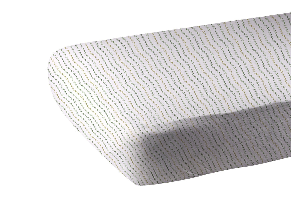 Cotton Muslin Crib Sheet Dino Feet Baby Fitted Sheet