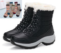 Snow Boots Female High To Help Waterproof Ladies Cotton Plus Velvet Shoes