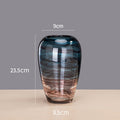 Creative Ink Transparent Glass Vase Living Room