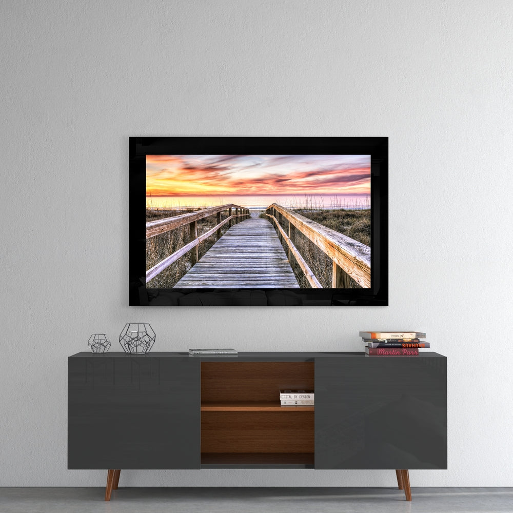 Sunset Glass Wall Art