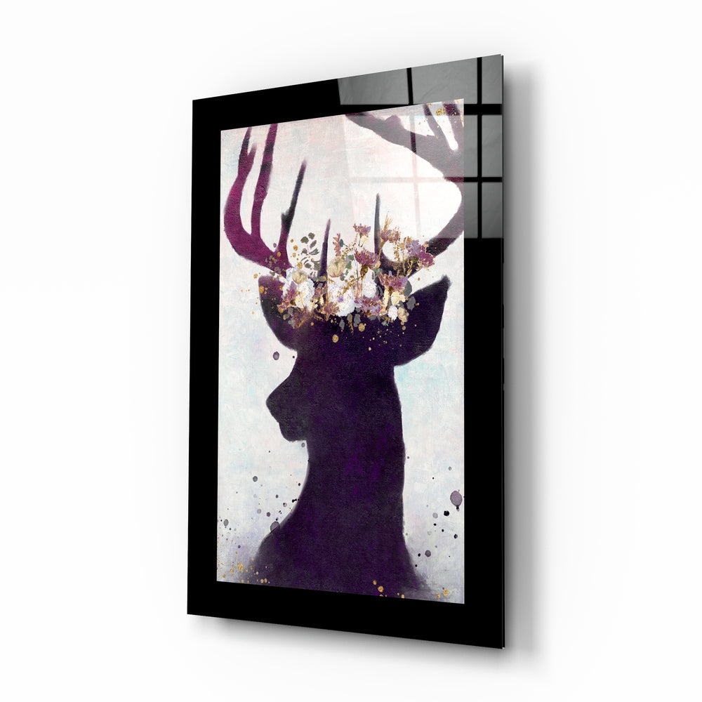 Deer Glass Wall Art