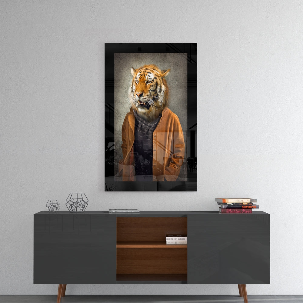 Tiger Glass Wall Art