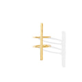Double Band Bombshell Ring Recycled Brass Bullet Casing Statement Ring