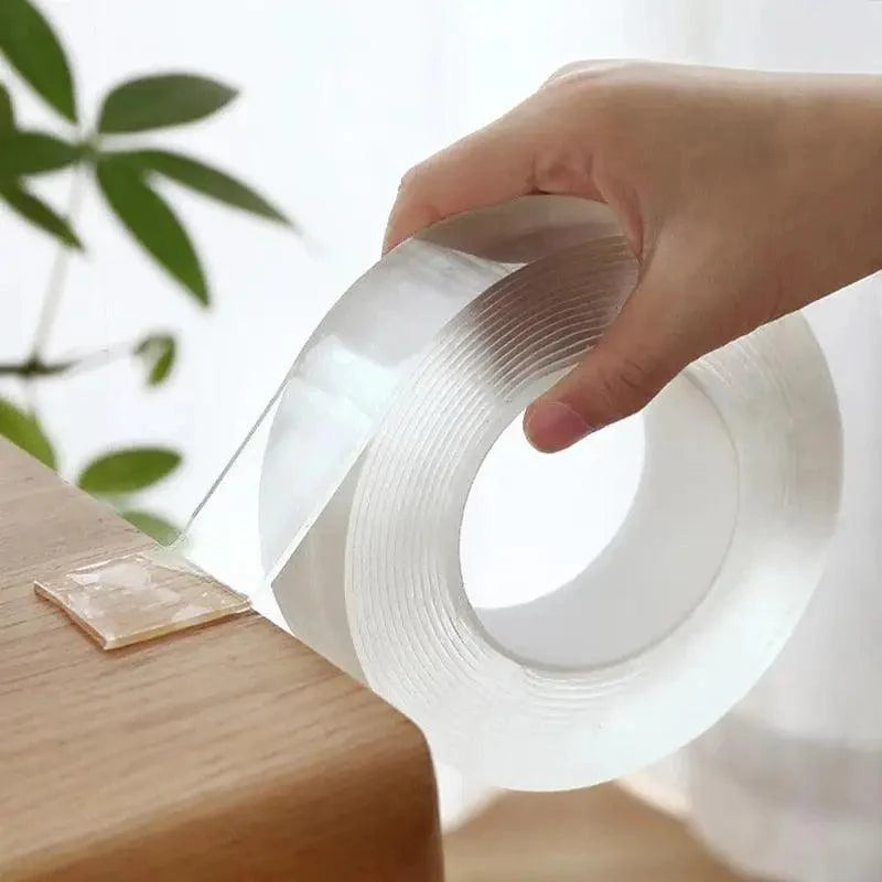 Double Sided Magic Transparent Reusable Waterproof Easy Use Tape Home Accessories Useful Multipurpose Tapes