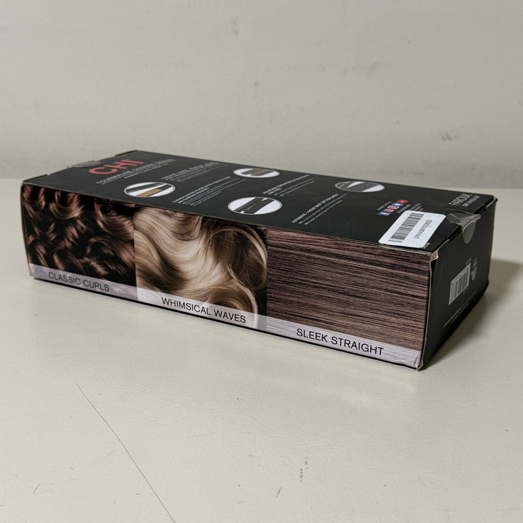 CHI Classic 1.5" Tourmaline Ceramic Flat Iron – Onyx Black – Model CA1174 – w/Thermal Mat