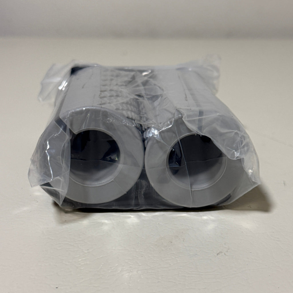 Thick Bar Grips – Fat Grip Adapters for Dumbbells & Barbells – Gray