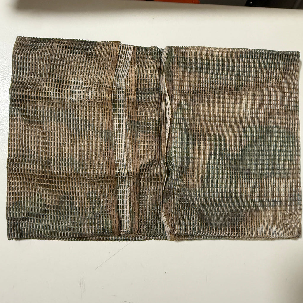 Woodland Jungle Camo Mesh Scarf – Tactical Sniper Veil – 71" x 33" – One Size