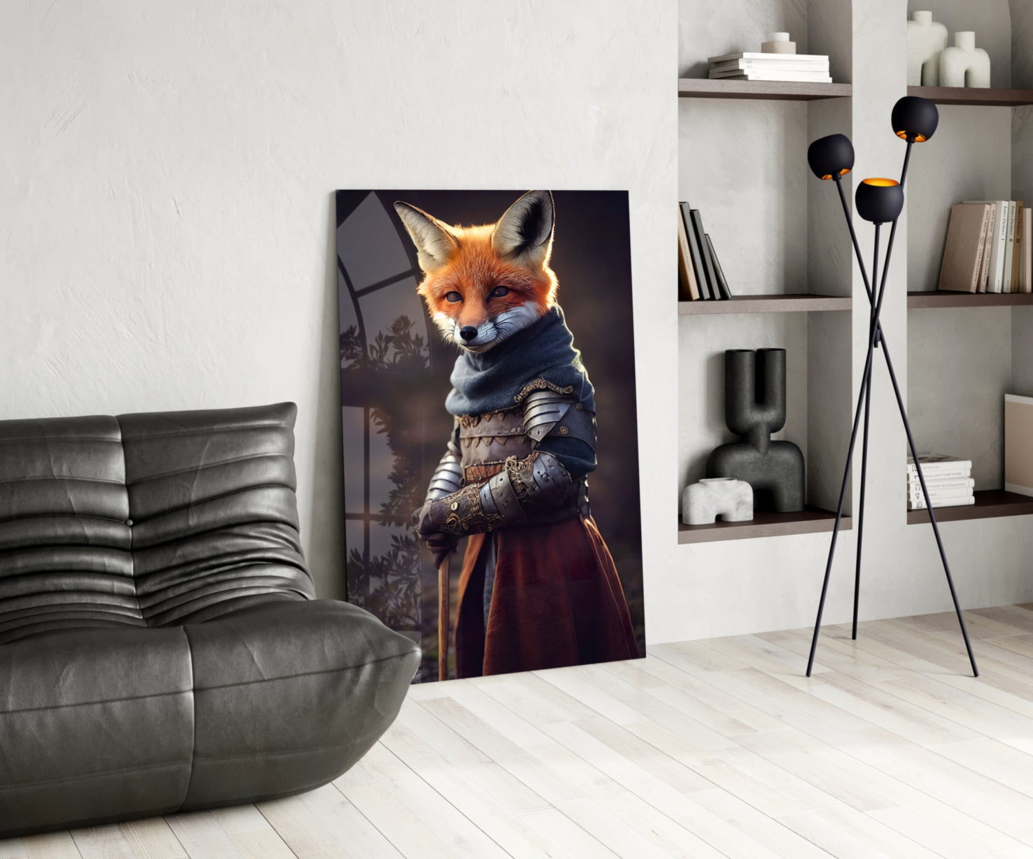 The Fox Glass Wall Art || Designer Collection