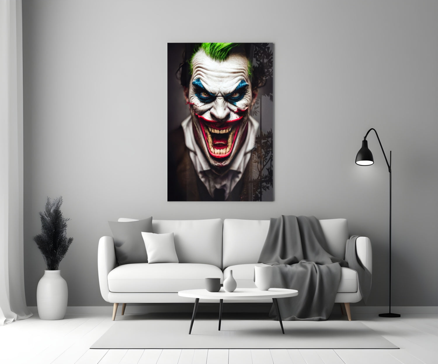The Smile of Joker Glass Art || Designer Collection