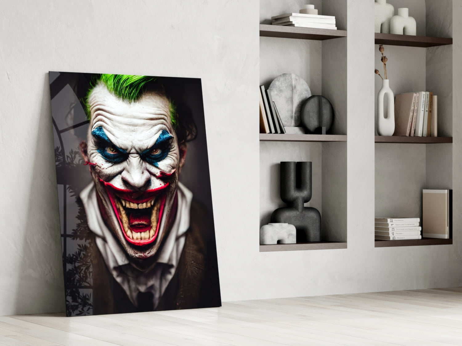 The Smile of Joker Glass Art || Designer Collection